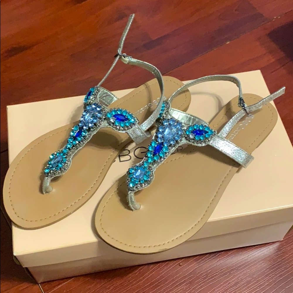 BCBG Baily Jeweled Sandals